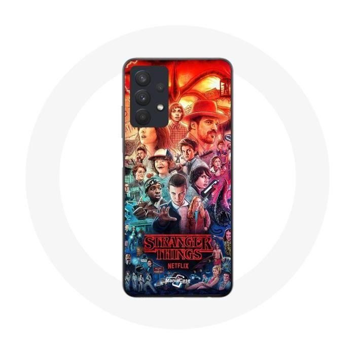 Coque - MANIACASE - Samsung Galaxy A32 5G - Souple - Motif Stranger Things - Protection et décoration