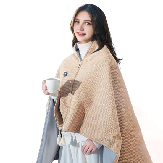 Плед-шаль с подогревом, USB-питание, греющий шарф, женское электроодеяло, портативное беспроводное одеяло с подогревом, сумка с 3 температурными режимами