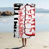 Alphabet Graffiti Pattern Beach Towel For Kids Bath Towel Pool Towel Vacation Gift Picnic Towel Party Gift