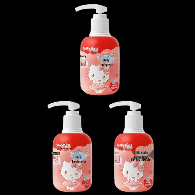Saky Kids Зубная паста Hello Kitty Клубничный йогурт