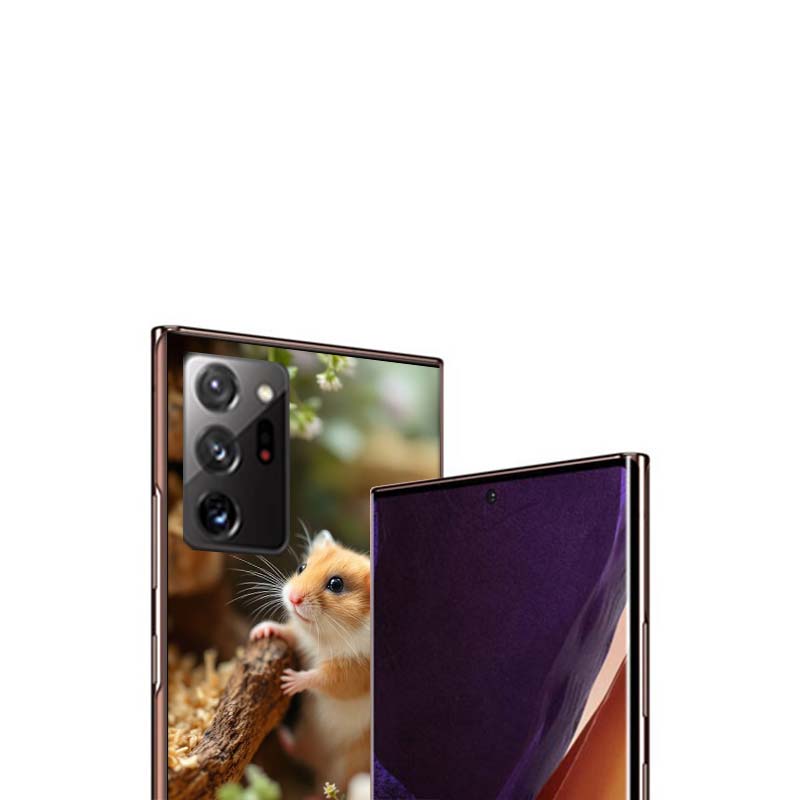Чехол для телефона с хомяками в шляпах и ушами для Samsung A55 A35 A25 A15 A07 A05S A16 A17 A26 A36 A37 A56 A57 Galaxy Note 20 10 A50S