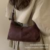 Foreign Style Fashion Suede Exquisite Versatile High Temperament Single Shoulder Portable Simple 2025 Autumn Women's Armpit Bag