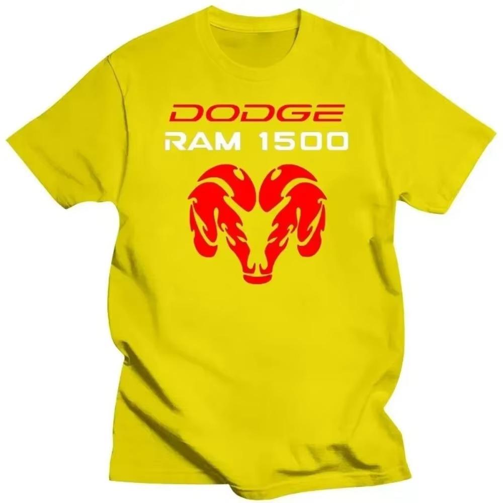 Мужская одежда Мужская креативная повседневная футболка с коротким рукавом Новинка Ram 1500 Turbo Автомобильные фанаты Мужская черная футболка с круглым вырезом