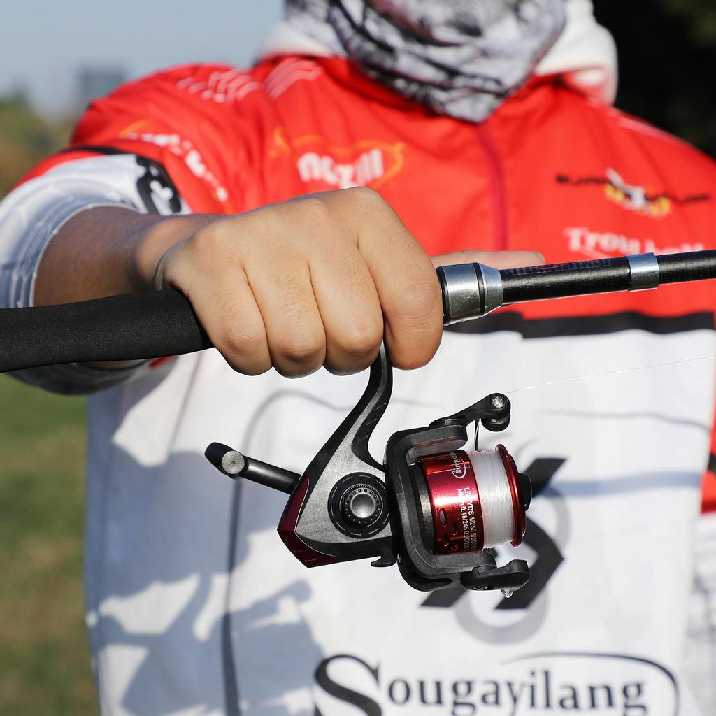 SOUGAYILANG Spinning Fishing Rod Reel Set Carbon Fiber Pole with Spinning Fishing Wheel for Freshwater Saltwater Fishing