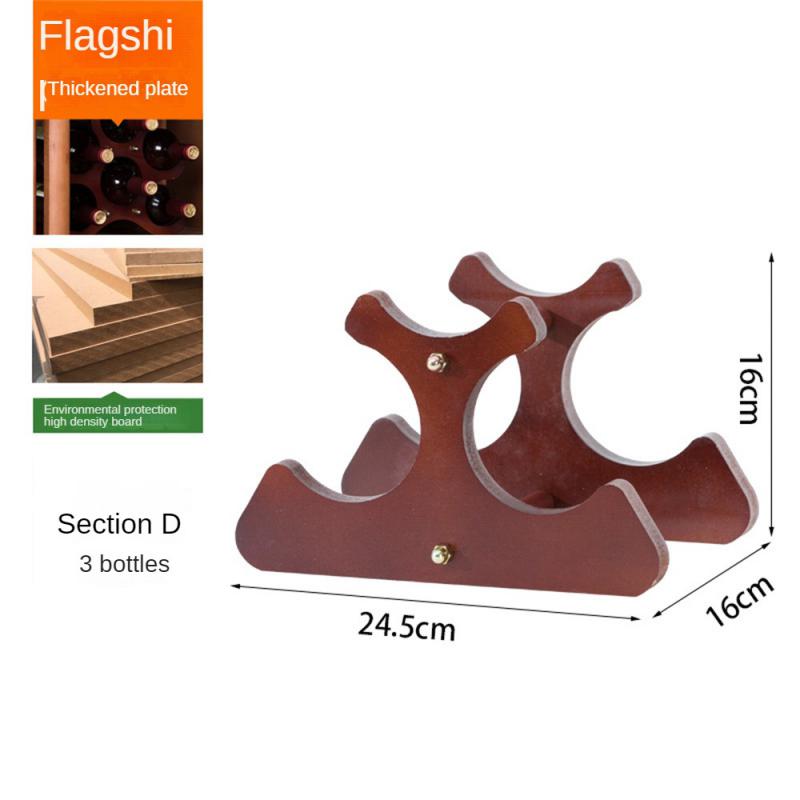 Деревянная винная стойка Держатели для вина Кухонная сборная стойка Органайзер Барный шкаф для хранения Винный шкаф Стойка для бутылок вина