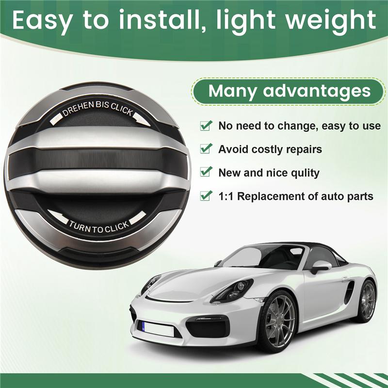 A60M-Car Oil Tank Cover Fuel Cap 971044251 971044261 For Boxster Cayman 981 2013- 2016