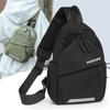 Solid Color Shoulder Crossbody Bag Large Capacity Sports Knapsack Cool Nylon Chest Bag Female