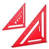 Triangle Ruler for Woodworking, Circular Saw Ruler, Set of 2, 18*18cm X 30*30cm, Aluminum Alloy Measuring Tool, Multifunctional, 0-90 Degree, Accu