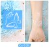 Trendy White Flower Temporary Tattoo Stickers for Face & Arm