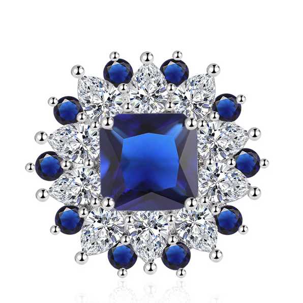 Sace Gems Классическое кольцо из медного сплава с цирконом, женские ювелирные изделия, свадебный подарок для вечеринки