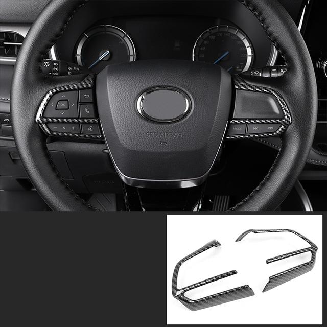 Для Toyota Highlander XU70 Refit 2022 автомобильные внутренние молдинги из углеродного волокна, крышка панели передач, аксессуары для рамки