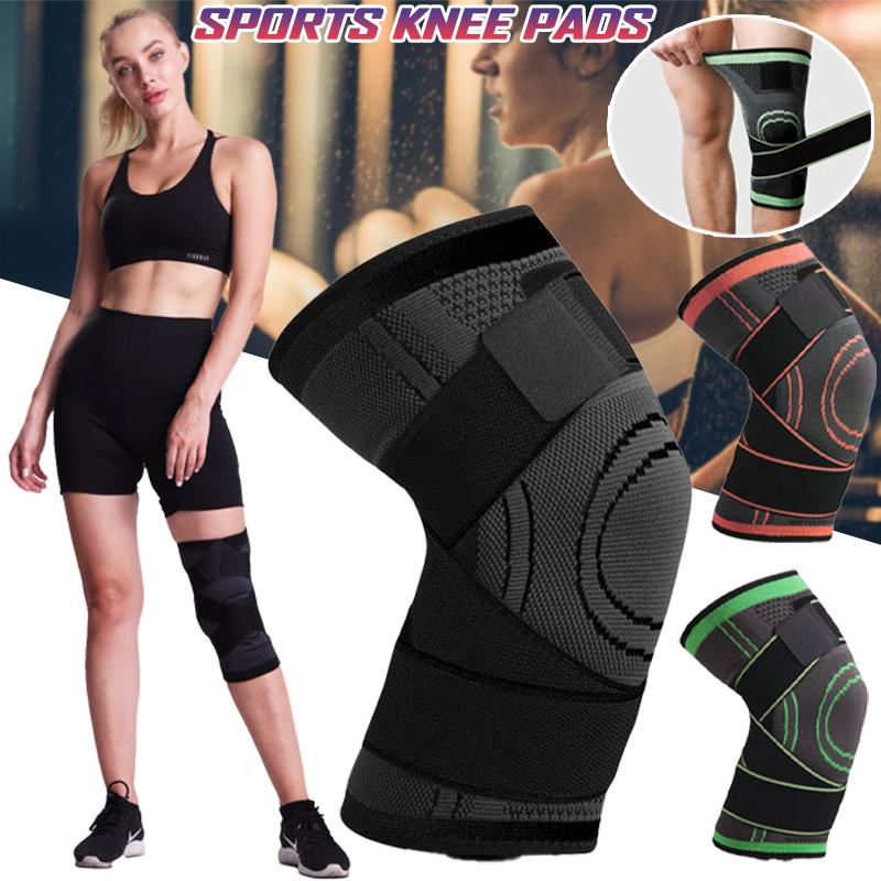 Коленный бандаж, компрессионный ремень, рукав, спортивная защитная связка, регулируемая