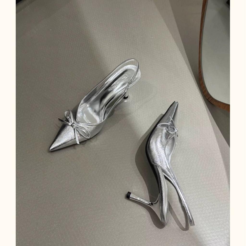 Французские туфли на высоком каблуке, сумка, сандалии с головой, сказочные туфли, новинка 2025, весенне-летний темперамент, знаменитость, телесные остроносые туфли-лодочки