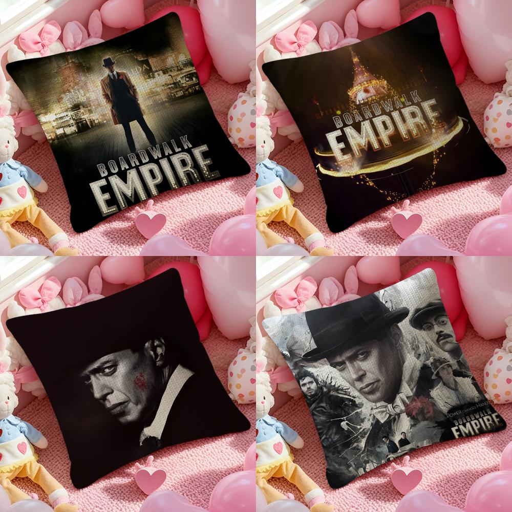 TV Series BBoardwalk Empire Pillow Case Pattern Printed Pillowcase for Living Room Sofa Cushion Cover Bedroom Decor