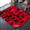 Мягкий ковер с романтическими цветами для кухни, гостиной, спальни, ковер на День Святого Валентина, домашний декор