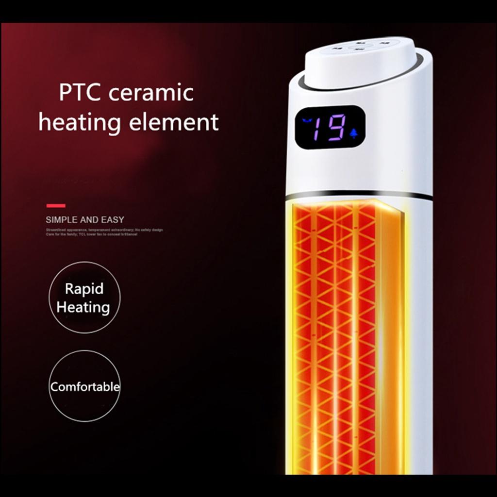 2000W 220V 3 Mode Digital Tower Heater Oscillating Space Heater Timer with Remote Control