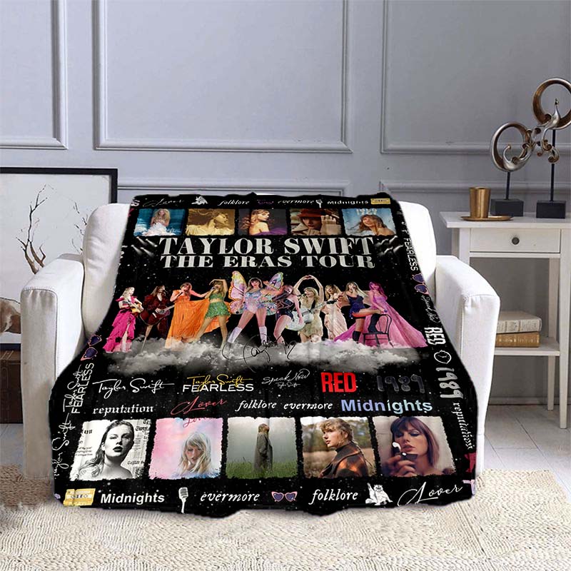 K-PopT- Taylor-S-Swift Blanket - Fan Gift - Suitable for Home, Leisure, Camping, and Travel - Multifunctional Blanket