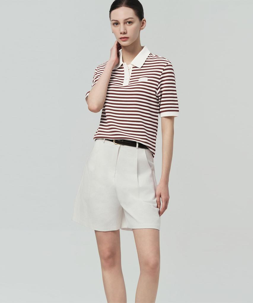 DUVETICA Essine Polo (Light Burgundy) (Women'S Short-Sleeve Polo Shirt)