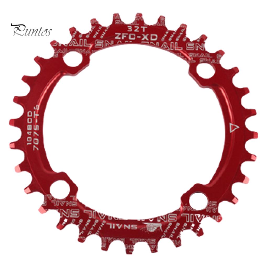 Для велосипеда круглая/овальная 104BCD 32T 34T 36T 38T узкая широкая одинарная звездочка