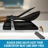 Silicone Tableware Drying Kitchen Utensil Spoon Rest Holders Fork Spatula Multifunctional Shelf Organizer Non-Slip Storage Pad