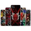 Чехол с маской самурая Они для Xiaomi Redmi Note 11 Pro 10 9 9S 8 8T 7 9A 9C 9T 10 10C K40, прозрачный мягкий чехол из ТПУ