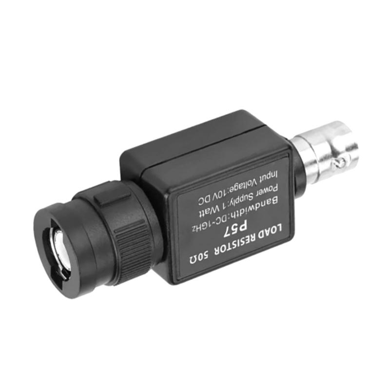 BNC Connector 50KY Adapter 50ohm Black BNC to BNC Female High Accuracy For Resistor Testing Instruments