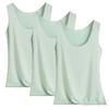 Women's Solid Color Tank Top Seamless Silk Undershirt Sleeveless Shirt
