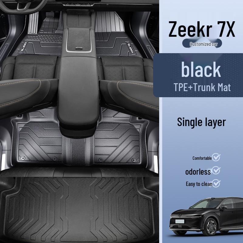 Полные коврики TPE для Zeekr 7X: Аксессуары и Декор для Салона Автомобиля