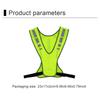 High Visibility Running Vest Breathable Fluorescent Mesh Vest Adjustable Security Reflective Vest for Outdoor Night Riding