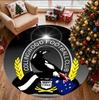 Collingwood Magpies Pattern Round Rug, Indoor/Outdoor Mat, for Picnic, Gameroom, Bedroom, Office, Living Room, Home Decor Carpet, Birthday Gift
