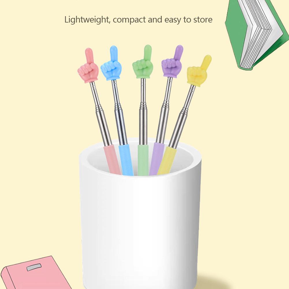 1шт. Нержавеющая сталь, обучающие инструменты, указатель для доски, обучающая палочка для чтения с пальцев, портативный презентер