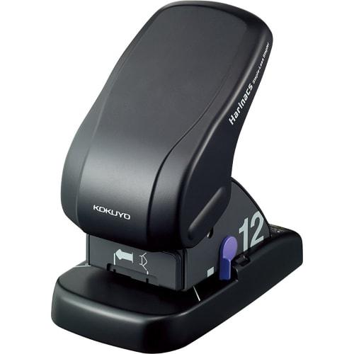 KOKUYO Stapler, Needleless Stapler, Harinax, Tabletop Type, 12 Sheets, Black, SLN-MS112D