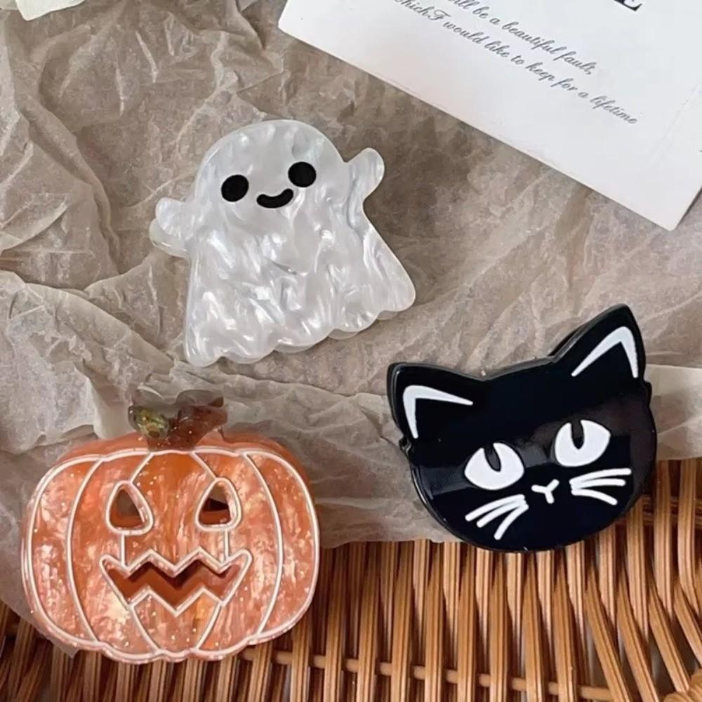 Waterproof Halloween Shark Clip Funny Acetic Acid Hair Claw Pumpkin Hair Clip Girls