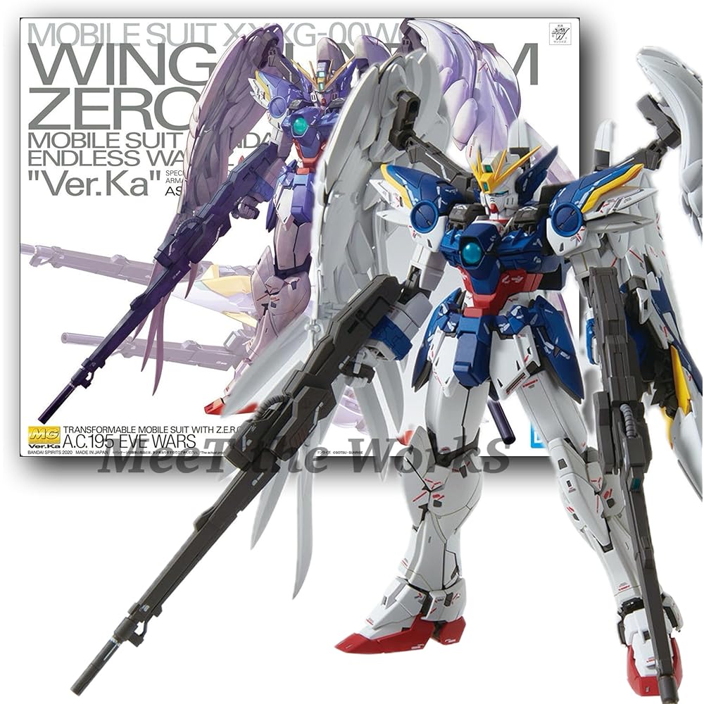 MG 1/100 Wing Zero EW Версия Ka Набор для сборки Мобильный доспех Гандам Бесконечный вальс