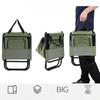 Portable Outdoor Folding Ice Pack Chair with Storage Bag with Backrest Insulation 3-in-1 Leisure Camping Fishing Chair
