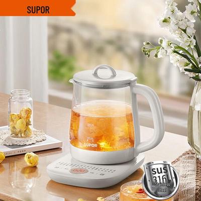 Умный стеклянный чайник SUPOR 1.5L для здоровья, штекер CN (адаптер в комплекте)