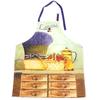 [P0986] - Designer Apron 'Lavender' Green Purple