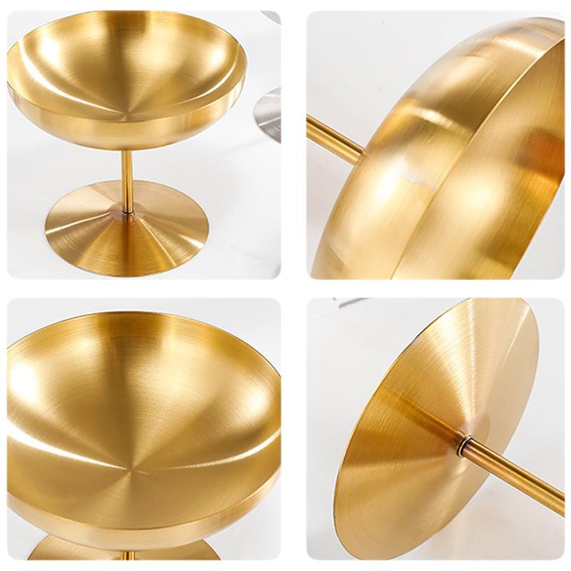 Чашка из нержавеющей стали 304, мороженое, десерт, высокие ножки, бар, винный ресторан, принадлежности