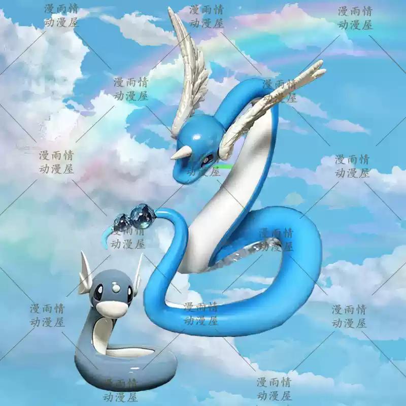PokéMon Anime Figure Dragonair Action Figure Purple Anime Peripheral Samuel•Oak Kawaii Desk Decor Toy Collect Model Gift