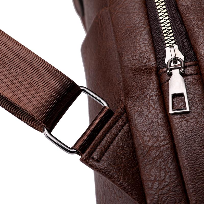 Кожаный рюкзак Женский противоугонный рюкзак Повседневная сумка через плечо Сумка унисекс