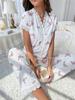 Sexy nightgown sexy women pajamas loungewear two-piece set butterfly suspender skirt nightgown
