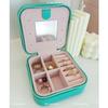 Compact Korean-Style Jewelry Box for Rings and Earrings - Portable and Travel-Friendly