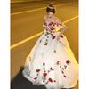 Rose Engagement Evening Dress Dress Women's High-end Light Luxury Niche Art Test Solo Birthday Princess Dress Bride Going Out Wedding Dress