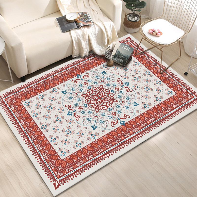 Винтажный ковер в этническом стиле для гостиной, напольный коврик в стиле бохо, ковер для проживания в семье, уличный коврик