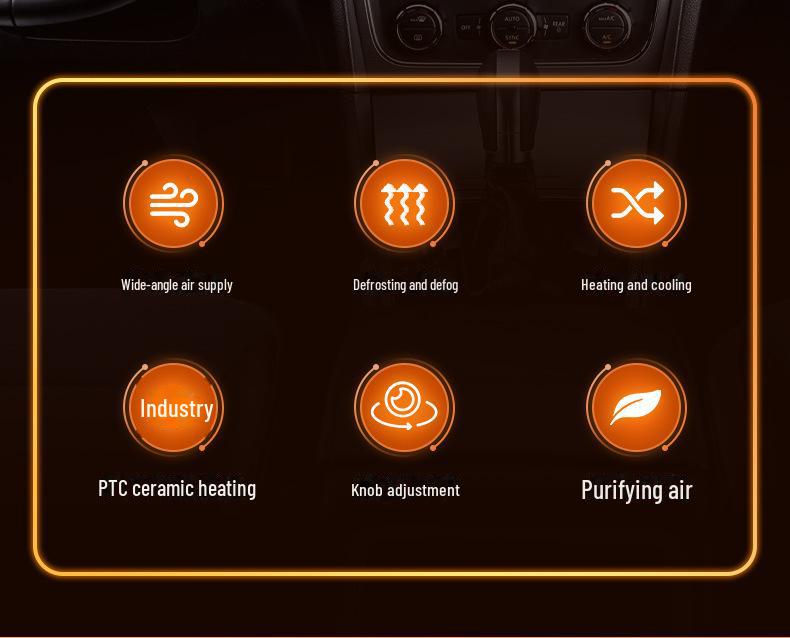 Электрический обогреватель-вентилятор для легковых и грузовых автомобилей 12 В/24 В - быстрый зимний обогреватель и подогрев