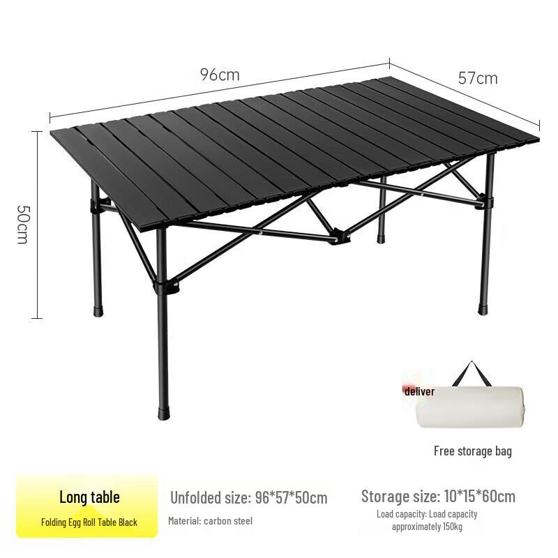 Portable Outdoor Folding Egg Roll Camping Table