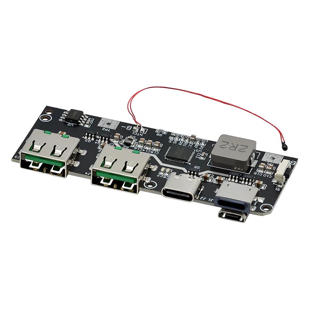 QC4.0 QC3.0 Двойной USB 22.5 Вт Micro/Type-C USB Мобильный павербанк Мобильный павербанк Плата Защита от температуры/короткого замыкания