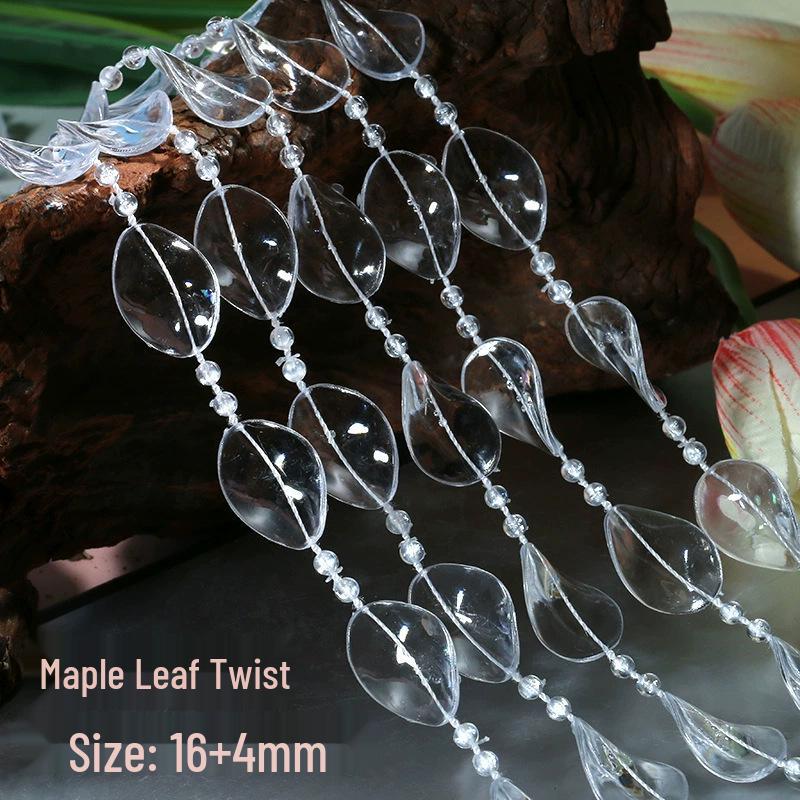 Earth Toned Acrylic Bead String: 8+4mm Beads for Wedding, Christmas Tree Decor & DIY Jewelry