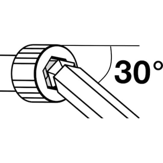 PB Swiss Tools Rainbow Wrench with Ball Orange 212-5OR Head,