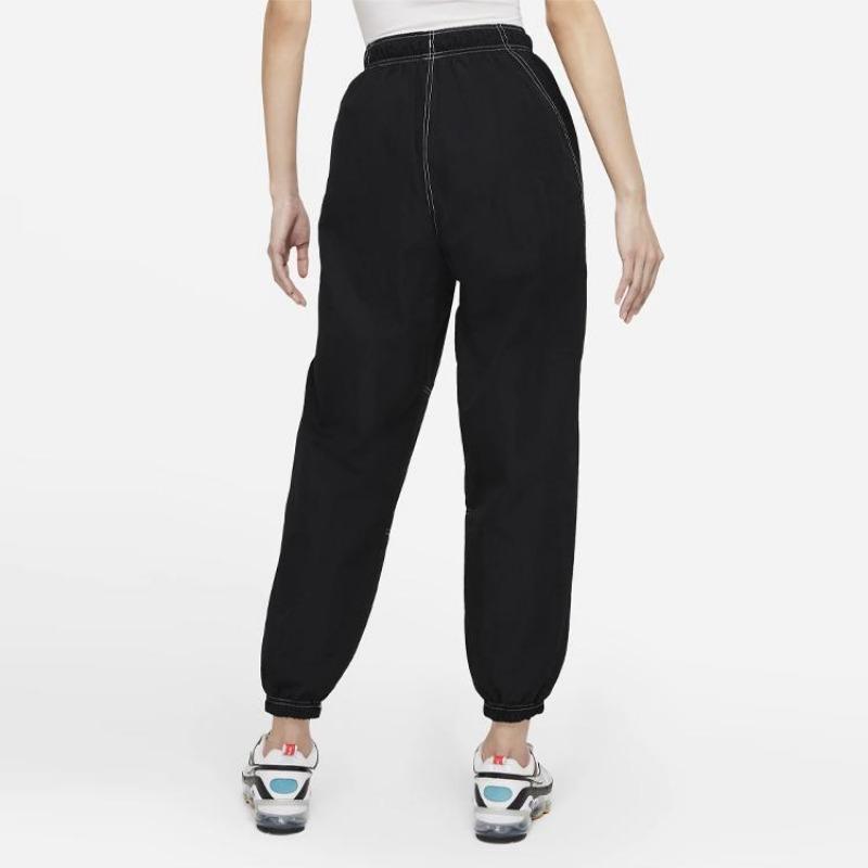Nike NSW Repeat Swoosh GX Тканые повседневные свободные джоггеры женские черные DD5573-010